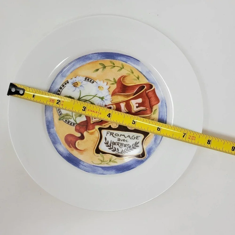 Restoration Hardware Ceramic Dessert 4 Plates Set